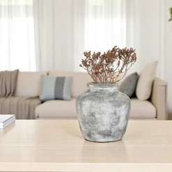 Vases|Vase décoratif vintage gris clair