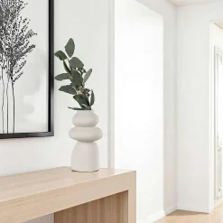 Vases|Vase design en céramique beige