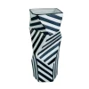 Vases|Vase destructuré blanc et noir H31 cm