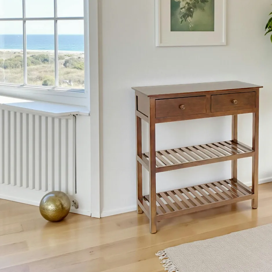 LAMPHUN Univers Déco·Vintage|Meubles D'Entrée·Portemanteaux|Vestiaire mural vintage 3 crochets 2 portes