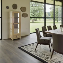 Gala Vaisseliers En Bois|Vaisseliers En Bois|Vitrine bibliothèque hévéa massif 60x170cm